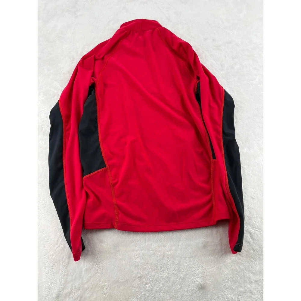 Henri Lloyd Base Layer Shirt S Red Black HL111 Mock Neck Long Sleeve Rash Guard
